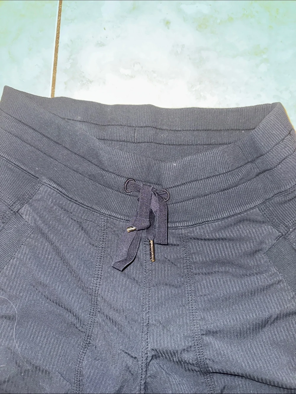 lululemon athletica Black Drawstring Track Joggers